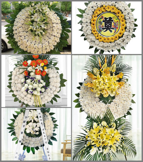 广东江门市开平市沙塘镇清湖塘村花圈速递
